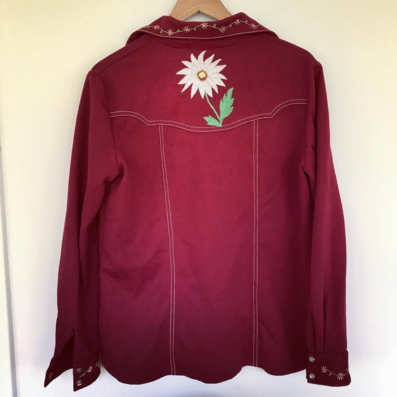 Vintage Embroidered Western Shirt Jacket | Host Pick - Picture 4 of 7